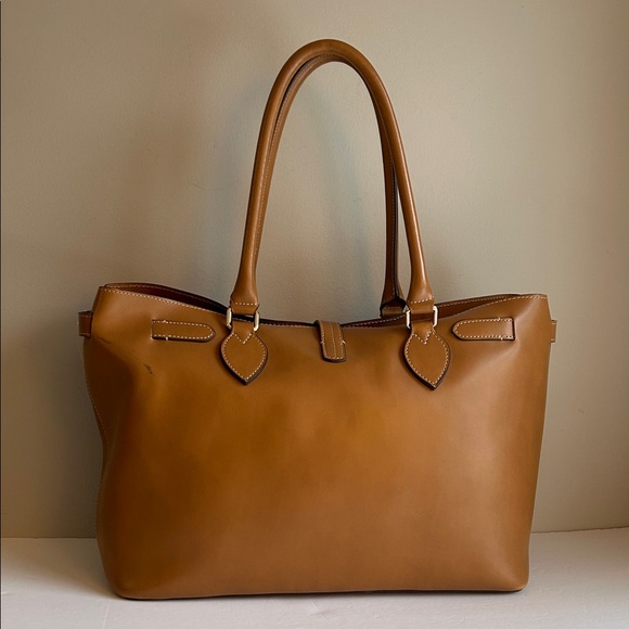 Boldrini Selleria Made in Italy Leather Satchel Tote Bag - Picture 4 of 13